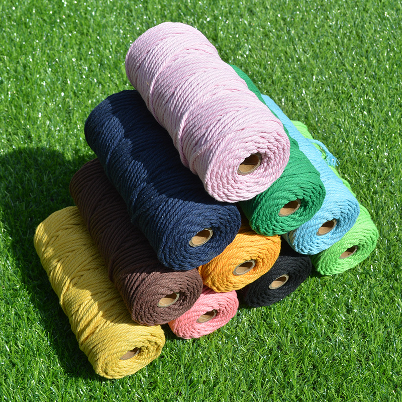 Customized specifications of colored cotton ropes