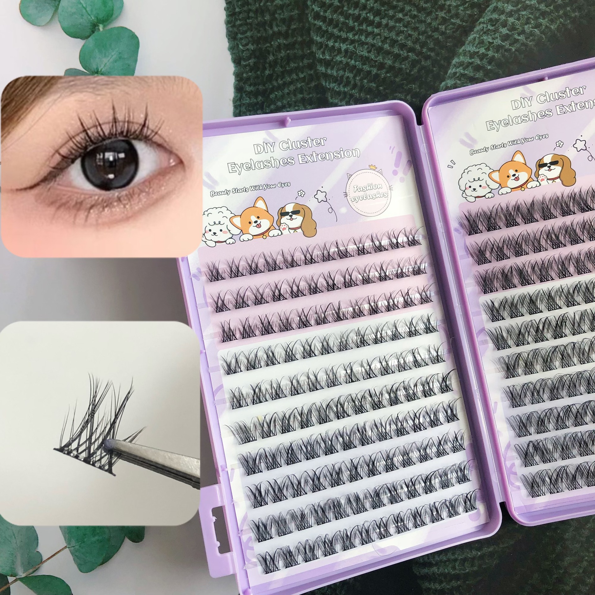 Las pestañas falsas transfronterizas proporcionan pestañas falsas de gran capacidad sin pegamento.