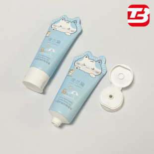Customized Cosmetic Tube Packaging Material Facial Cleanser Plastic 50ml Hand Cream Tube Sunscreen Facial Cleanser Pe Tube