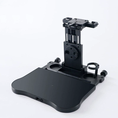 Best-selling car travel table, multifunctional car seat back table, adjustable for adults and children, with cup holder and computer stand (Car table board) - a08-black-without-anti-slip-pad