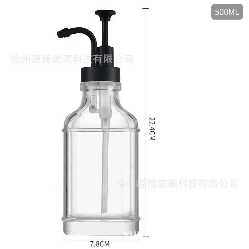 Bomba negra cuadrada 500ml