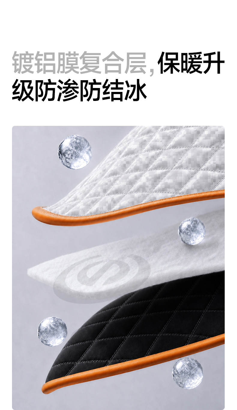 【Premium Selection】New Cross-Border Car Snow Cover, Front Windshield Snow Guard, Half-Cover Car Cover, Winter Snow Protection