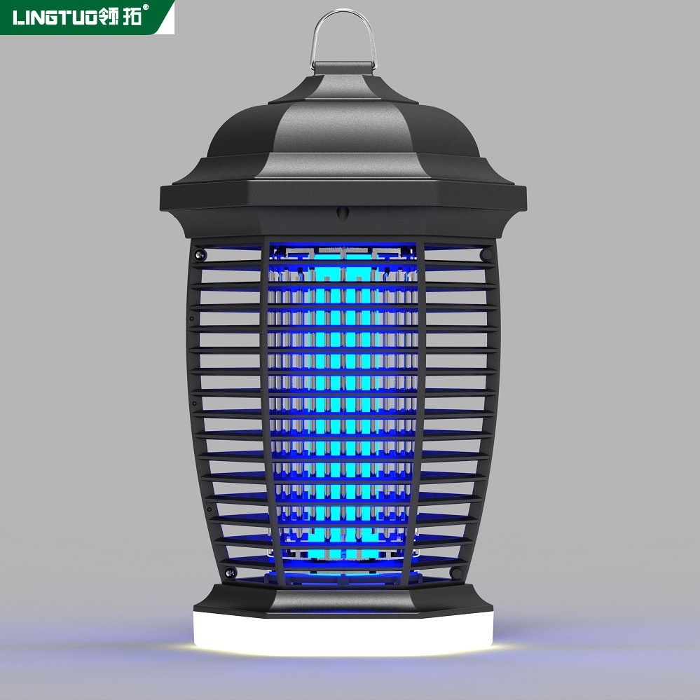 领拓新款电击灭蚊灯户外灭虫器室外灭蚊器庭院捕蚊灯防水驱蚊灯