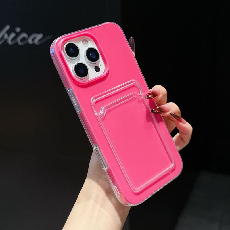 果冻二合一卡包适用iPhone16pm手机壳苹果15ProMax肤感17pm保护套|undefined