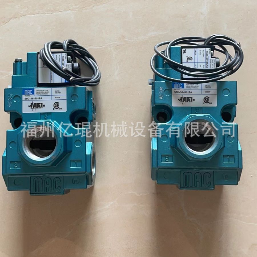 供应美国原厂MAC电磁阀56C-38-611JD二位三通气控阀