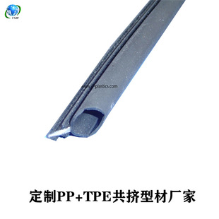 PP+TPE Co-extrusion Profile Extrusion PP Co-extrusion Profile Processing Plastic Co-extrusion Profile Manufacturer