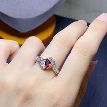 ��Ȼ�tʯ��ʯ��ָ 925�y�pɫ�� ʯ��ʯŮ��ʯ����ʯ4*6mm