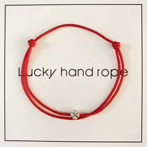 Lucky Hand Rope ~ Pure Hand-woven Simple Hand Rope Women's 2024 This Life Year Small Bracelet for Girlfriends Gift