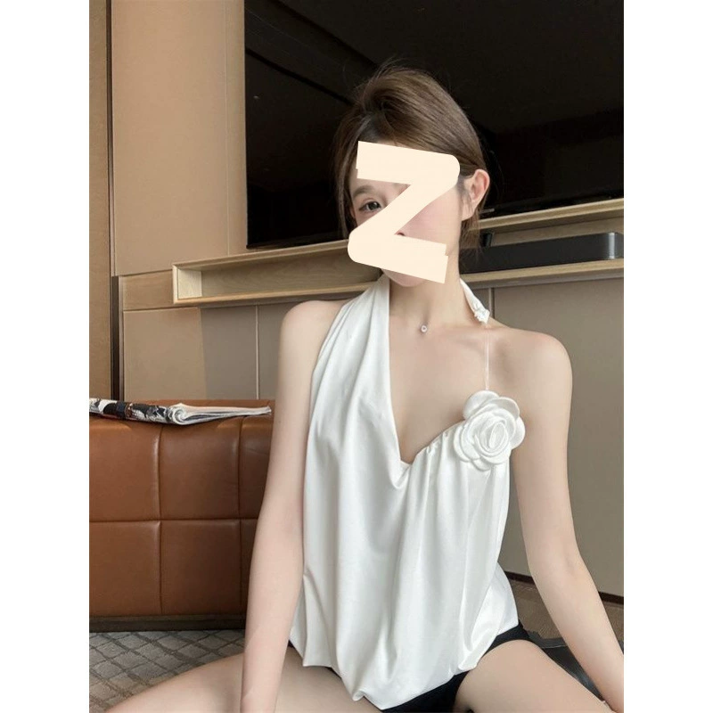 Премиум чувство шик ручной работы с цветочной шеей камзол жилет женская новая летняя мода супер фея топы для груди бесплатная доставка