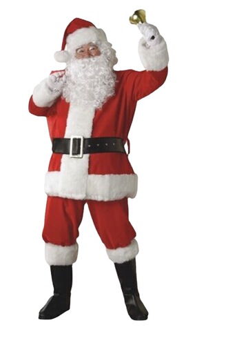 Santa wig hood beard beard Halloween performance props holiday party Santa Claus character costume