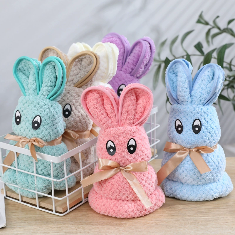 Ананас Банни Подарочная Коробка ПВХ Высокая Плотность Коралловый Флис Креативный Край Полотенце Подарочное Полотенце Свадебный Сопровождающий Подарок