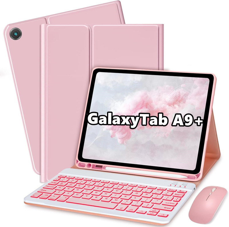 Suitable for Galaxytaba9+ Samsung Bluetooth Keyboard Protective Case S 11inch Tablet Computer Backlight Detachable Soft Case Suitable for Galaxytaba9+ Samsung Bluetooth Keyboard Protective Case S 11inch Tablet Computer Backlight Detachable Soft Case