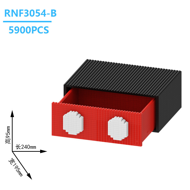 潮楽森は小さい粒子のおもちゃの星の黛露のウサギの積み木の男の子の女の子を詰めて屋台を並べて卸売りします。