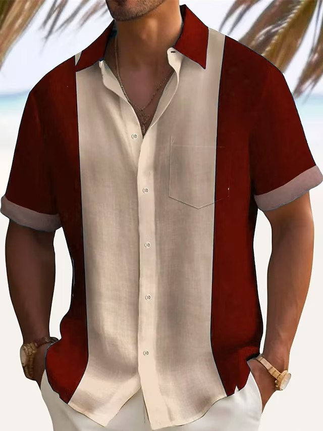 Men's Casual Long Sleeve Shirt Solid Colour Spring Lightweight_voghion.com