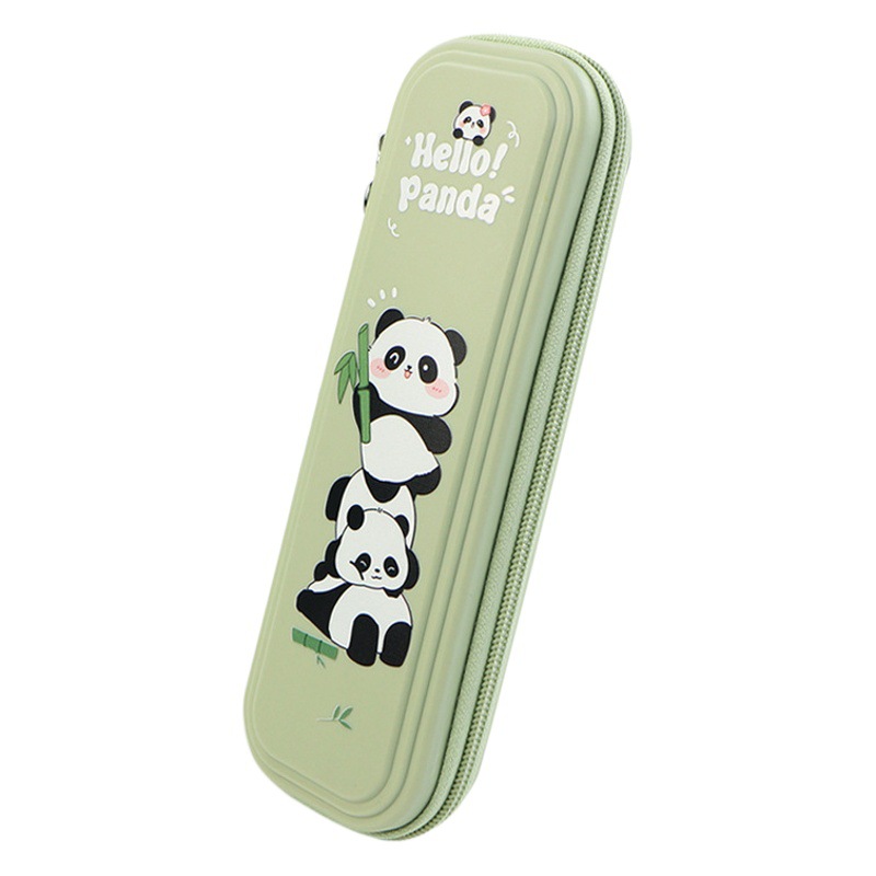 Temporada escolar caja de lápices de dibujos animados Panda papelería caja de gran capacidad primaria y secundaria estudiante de la escuela Linda caja de lápices 2024 nueva caja de lápices