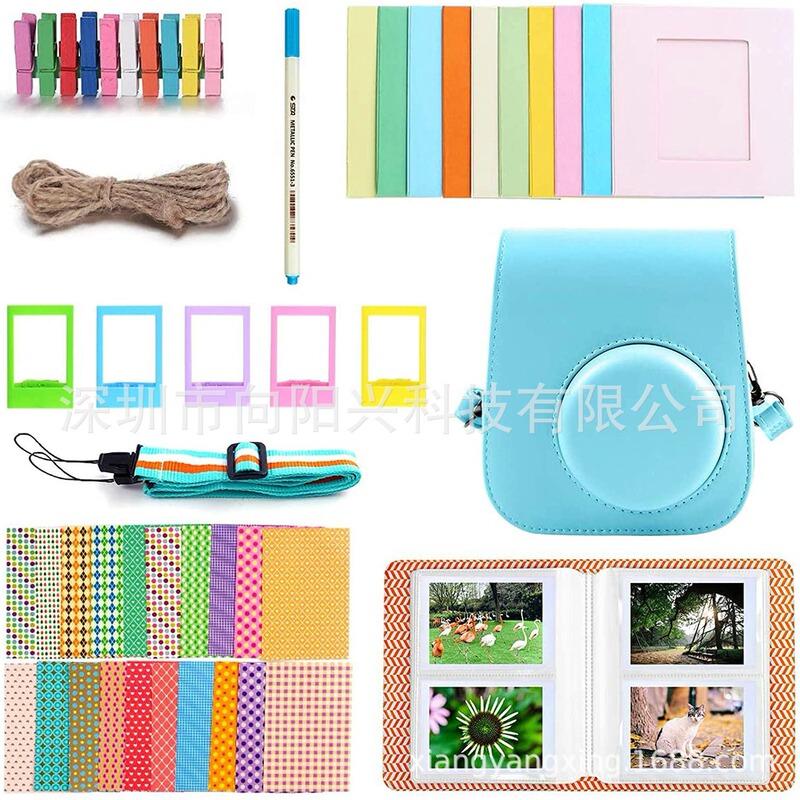 Polaroid Camera Instax Mini 12/11/9 Accessories Set Camera Bag Shoulder Strap Photo Album Photo Frame 8 in 1