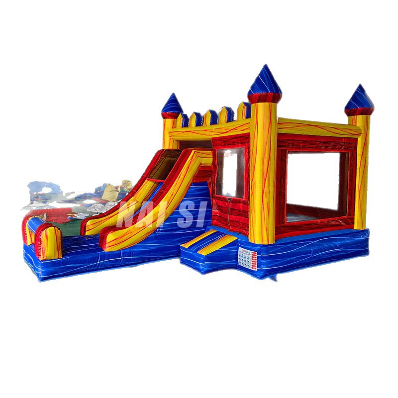Fabricante de trampolín inflable comercial europeo y americano transfronterizo castillo travieso tobogán de agua juego de obstáculos inflable castillo inflable