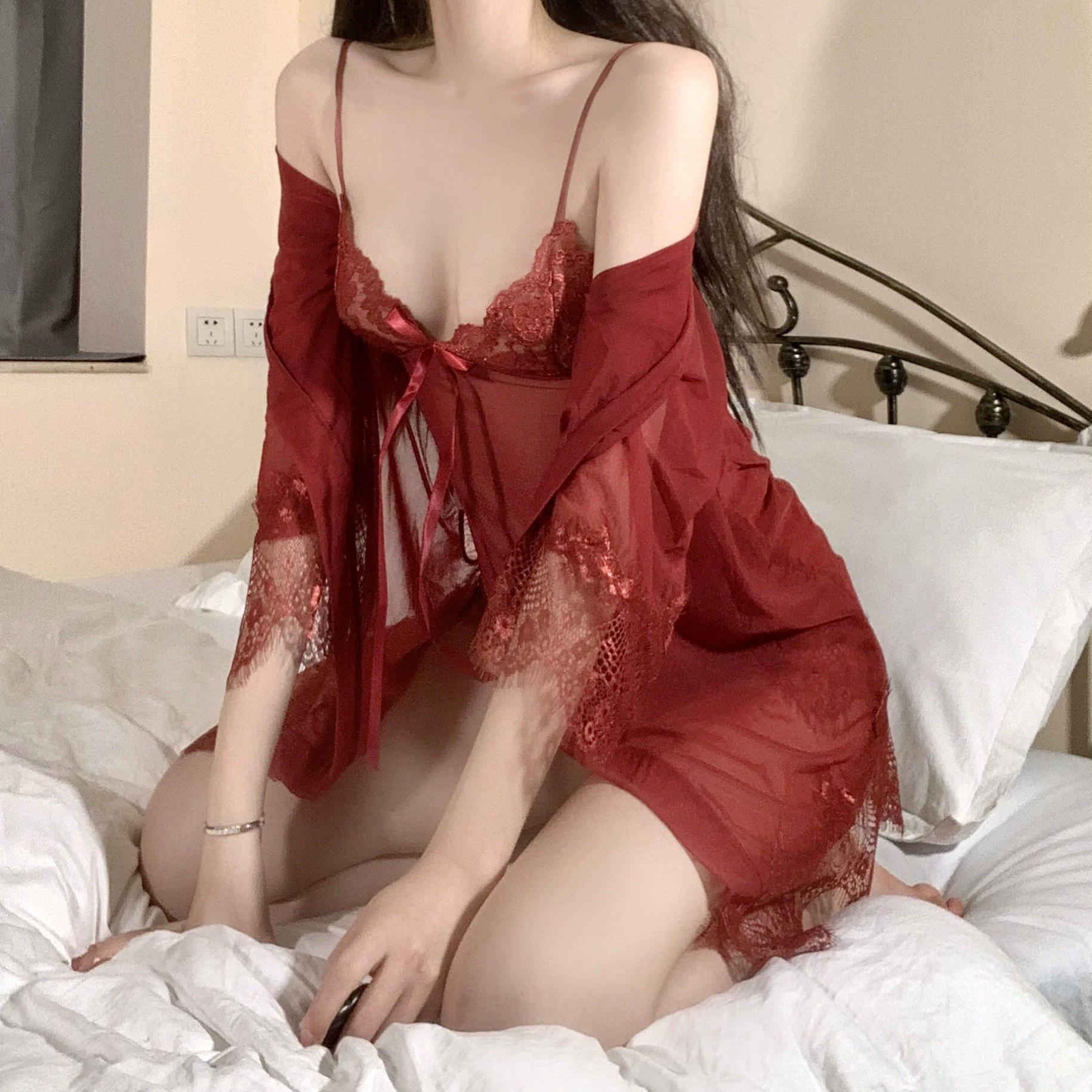 夜三点 Underwear, sexy pijama, set, plus size, lifting effect