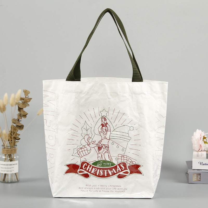 手提杜邦纸袋创意时尚学生单肩托特包广告印花购物手提袋印刷logo