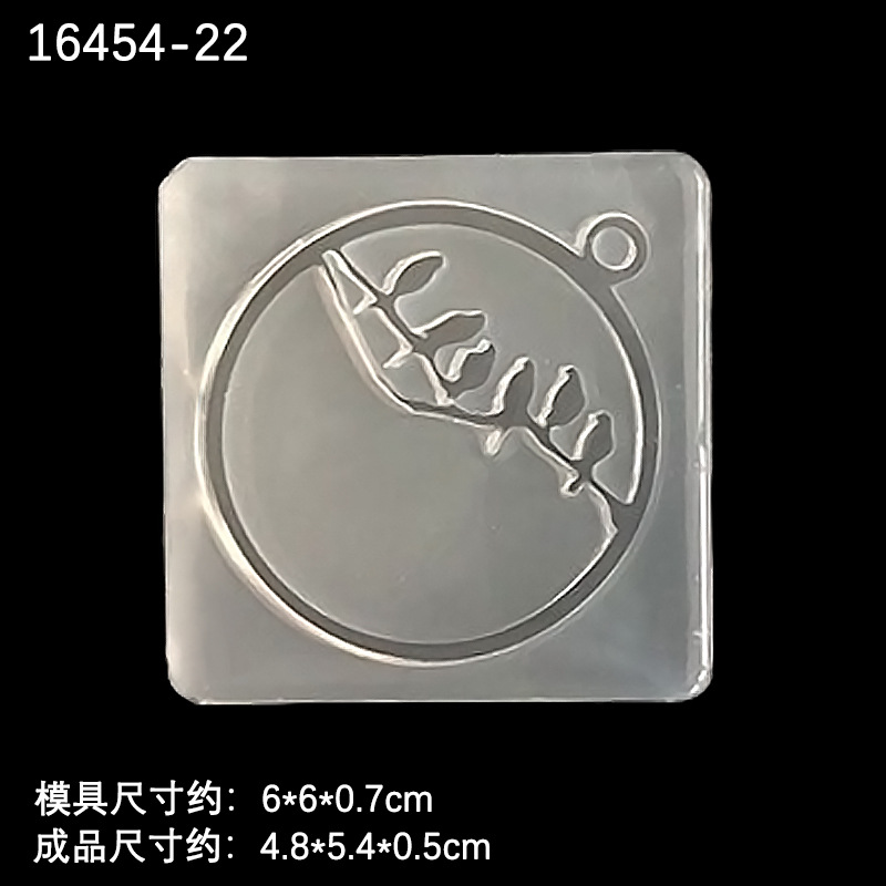 Acrílico hueco Ángel grúa pájaro Gecko silueta DIY espejo cristal epoxi molde marco colgante