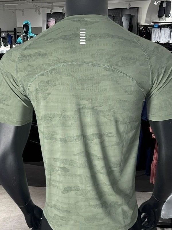 ブランドスポットアイスシルク速乾性通気性弾性半袖Tシャツメンズ夏ルーズフィットネスバスケットボールカジュアルトップ|undefined