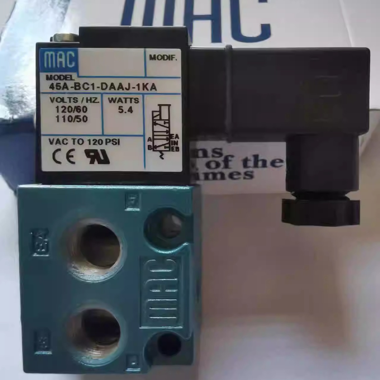 MAC电磁阀45A-BC1-DAAJ-1KA 全新原装正品高频阀