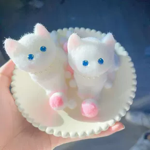 Антистресс-игрушка объёмная кошка мягкая медленно возвращает форму