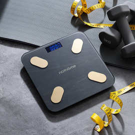 北欧欧慕 NM-TZ3102智能体脂秤体重秤钢化玻璃可连蓝牙 礼品