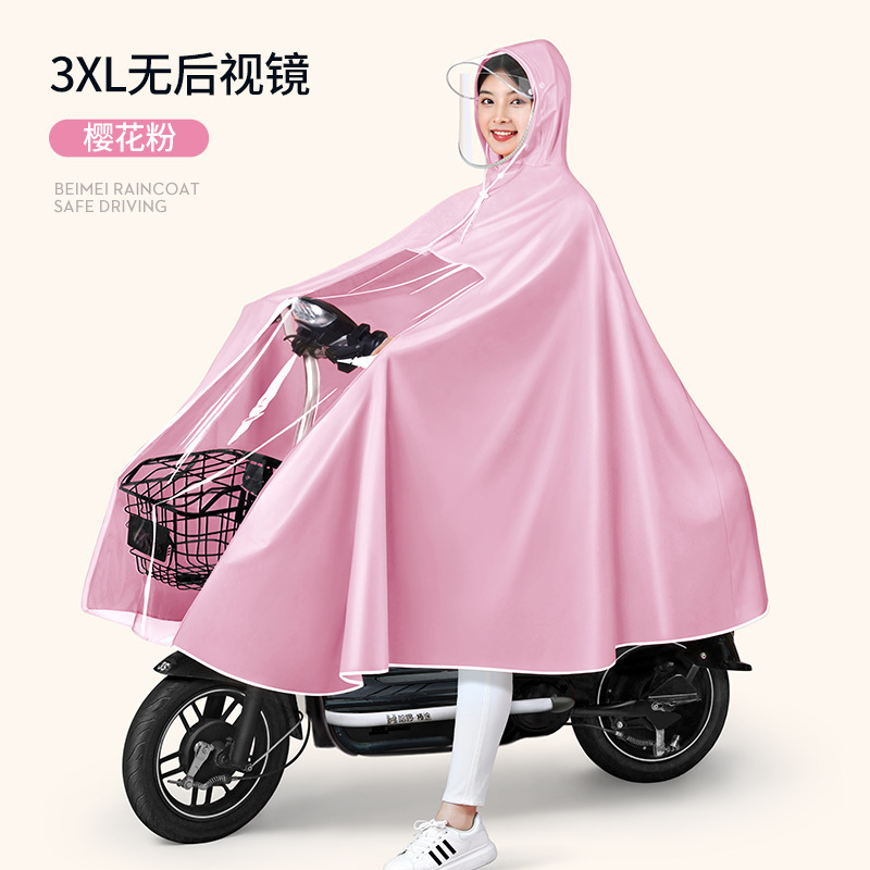 Raincoat motor eléctrico mayorista engrosado alargado raincoat bicicletas batería de adultos raincoat motocicleta doble raincoat