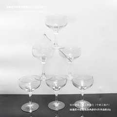 婚庆玻璃垒塔香槟杯晚会庆典高脚叠塔杯碟形杯
