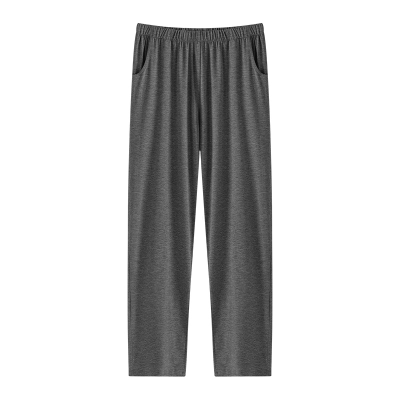 Pantalones de pijama de primavera y otoño para hombre Pantalones modales para el hogar pantalones modales de algodón delgados casuales sueltos deportes de ejercicio matutino