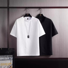 短袖t恤男士纯色潮牌半袖上衣夏季男装2024新款修身潮流衣服体恤