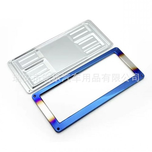 Cross-border Amazon Thailand stainless steel car license plate frame สำหรับรถยนต์