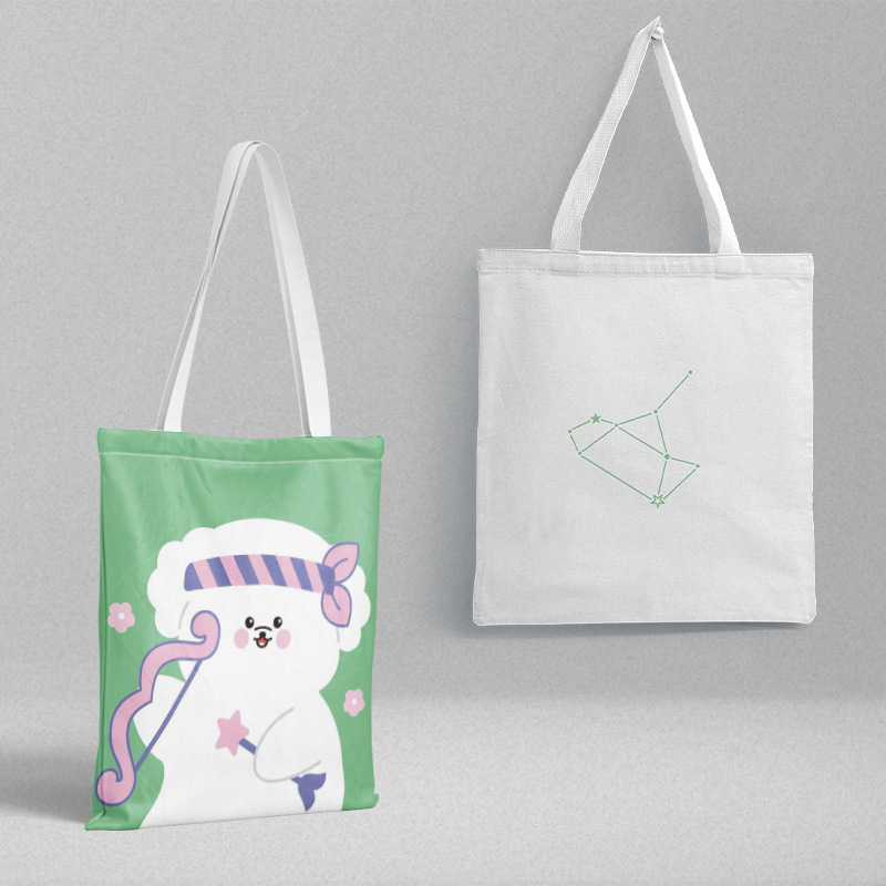 Sagittarius Canvas Bag 36X39Cm Pp Bag Packaging Constellation Peripheral School Bag Handbag Shoulder Bag Shopping Bag