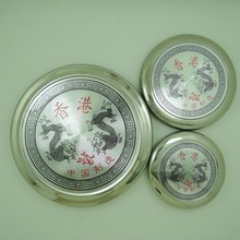 厂家直供复古风纯铜罗盘风水罗盘指南针太极八卦镜风水道具罗经仪