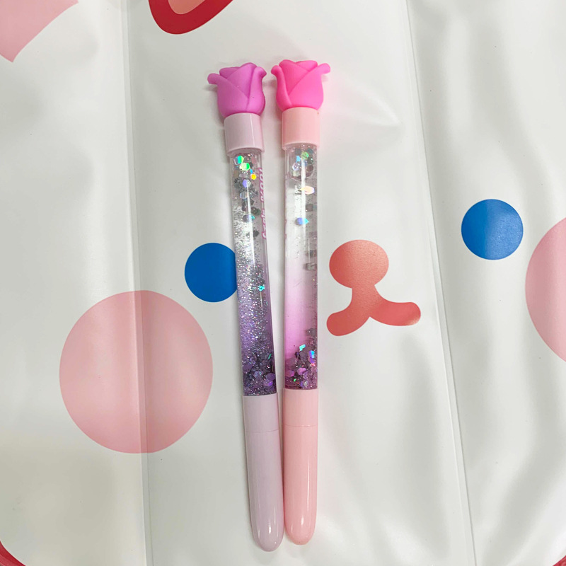 Dibujos animados lindo Hada palo lindo dibujos animados estrellas en aceite arenas movedizas magia creativa colorido arenas movedizas pluma de gel pluma