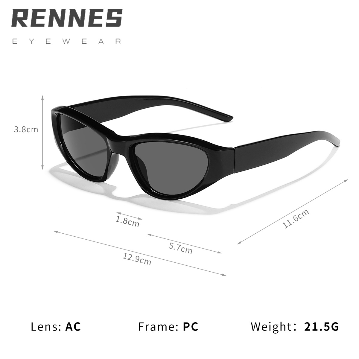 Transfronteriza de los niños nuevo ojo de gato retro y2g pequeño marco gafas de sol de moda desgaste personalizado esencial gafas deportivas al aire libre