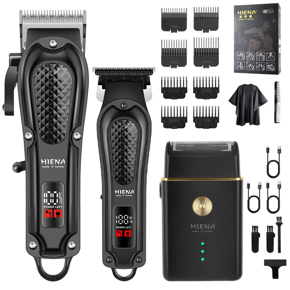 HIENA - cortador de pelo eléctrico conjunto de cabeza de afeitar retrógrado cabeza de aceite tallado cortador de pelo eléctrico cortador de pelo especial para salón de pelo