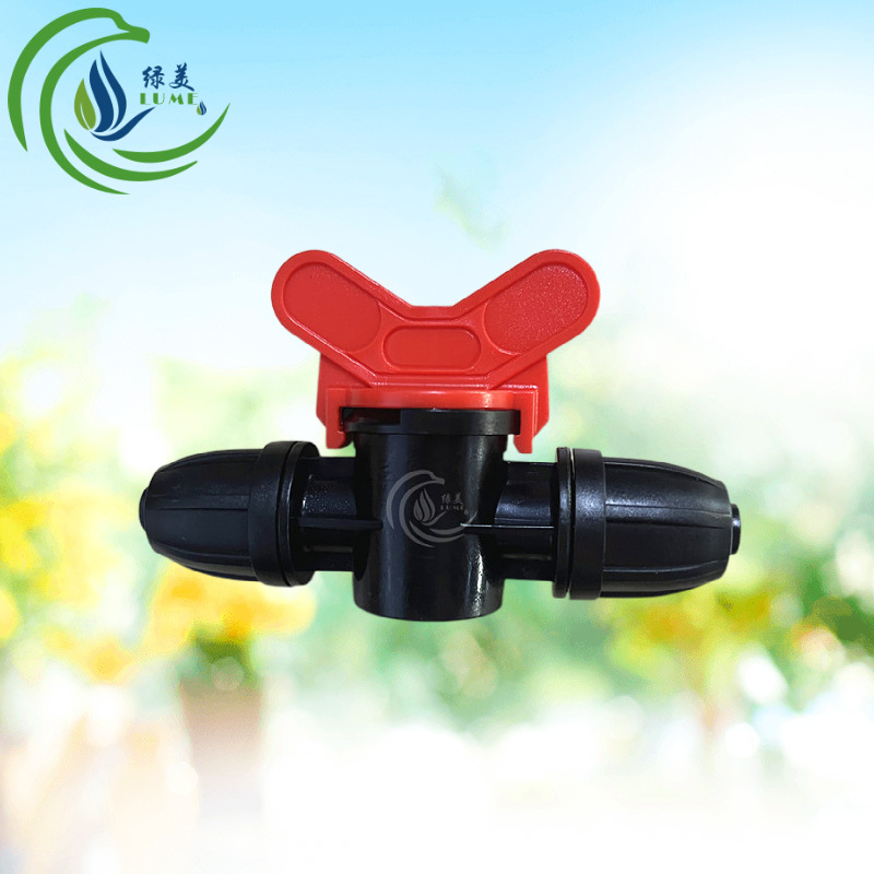 8/12 bloqueo capilar a través de la válvula de mango rojo 811 accesorios 9/12 interruptor capilar a prueba de caída para riego de jardinería