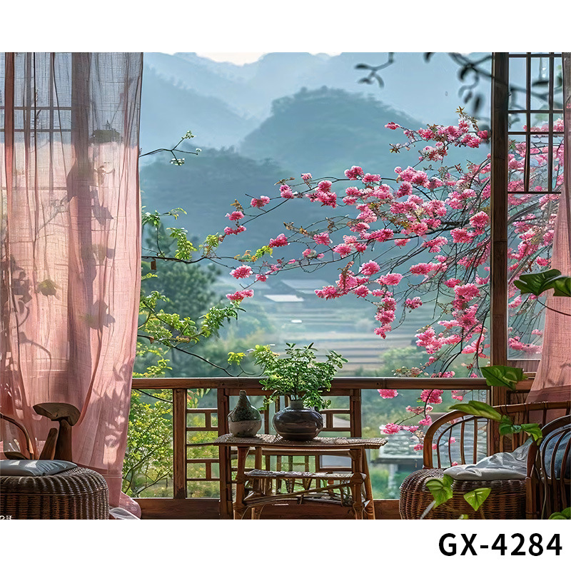 Paño de fondo de transmisión en vivo Nuevo estilo chino sala de transmisión en vivo pared de fondo diseño de escena tridimensional 3d accesorios de fotografía sentido avanzado