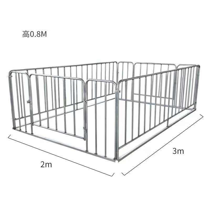 称猪地磅秤围栏一整套电子秤加厚移动地磅耐用可室外专用猪圈家用