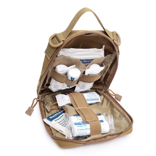 Outdoor tactical handbag MOLLE accessory bag nylon waterproof first aid survival bag storage medical waist bag