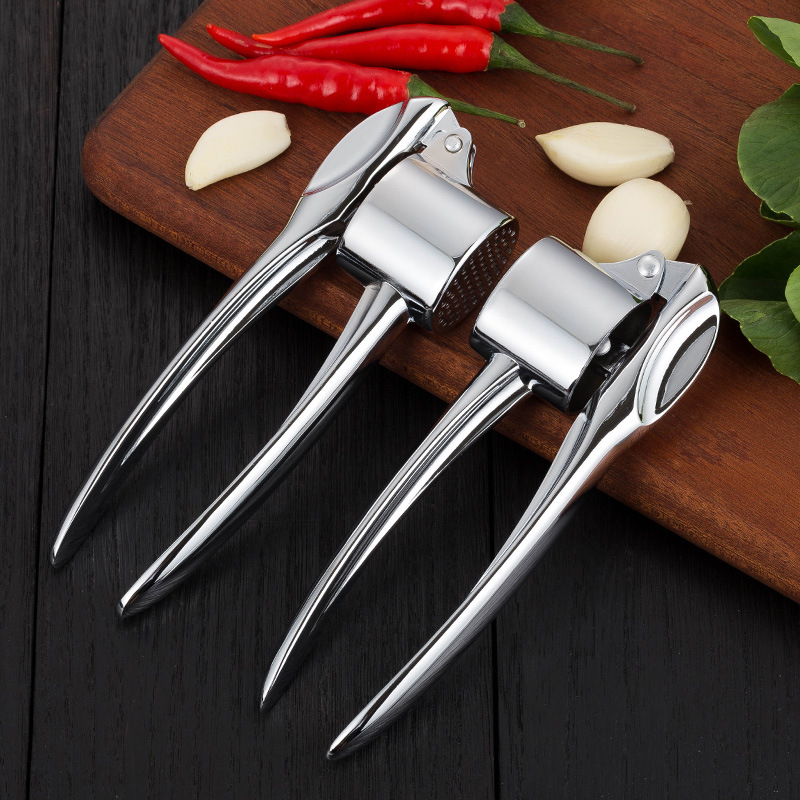 304 Stainless Steel Catalpa Alloy Manual Garlic Press Garlic Puree Maker Press Jiang Mo Garlic Kitchen Home E-commerce Batch