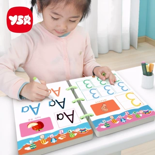 儿童控笔训练字帖幼儿园专注力图画描红本水画画涂鸦涂色绘本