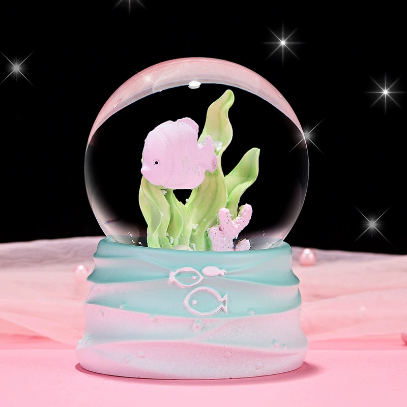 Creative Sea World Everbright Marine Crystal Ball Creative Little Fish Shell Детские подарки Маленькая ночная лампа Студенческий переключатель