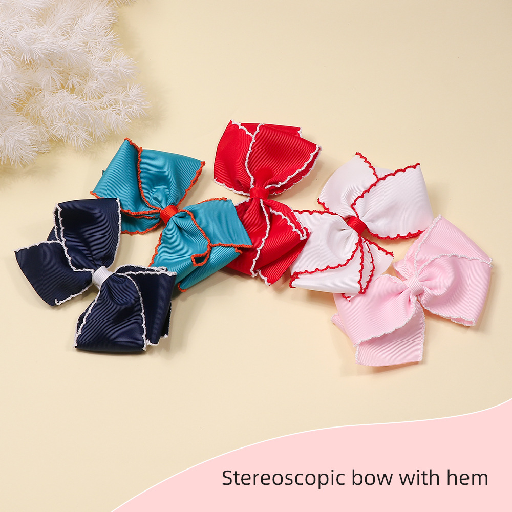 Sweet Bow Knot Cloth Hair Clip display picture 4