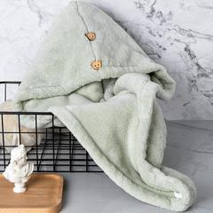 新しい家庭用の二層の厚いサンゴの毛の乾燥した髪の帽子の強い吸水の純色の速乾のシャワーの帽子の冬のタイプのスカーフの卸売り