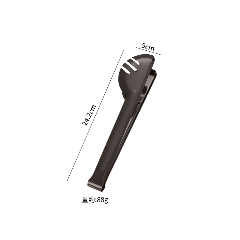 3326 아크라이트 손잡이 반원형 푸드클립-블랙