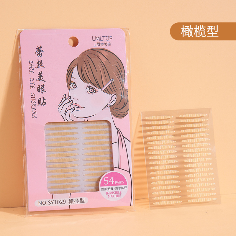 Parches de Belleza para Ojos LMLTOP, 120 Pares, Adhesivos Invisibles para Párpados Dobles, Malla de Encaje sin Costuras, Color Piel, Adhesivos de Belleza para Cejas