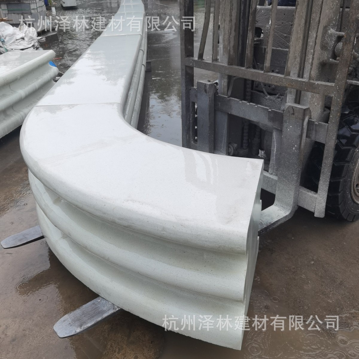 仿大理石花岗岩G654公园景观坐凳水泥预制构件耐候性强